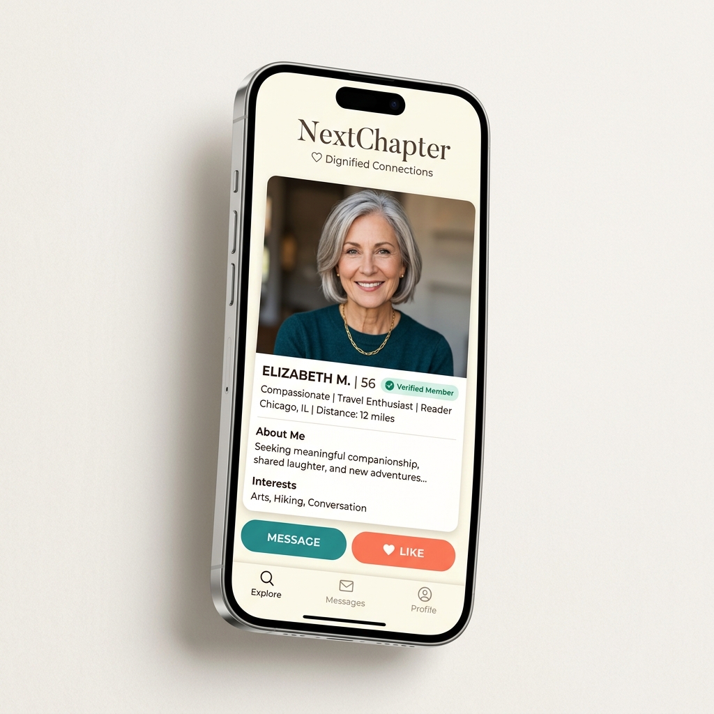 NextChapter Mobile Application Interface Mockup